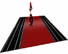 Red Leather Club Rug