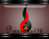 ~P~Blk & Red Fireplace~