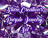 *S* Purple Jewelry Set