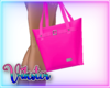 v pink handbag purse