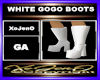 WHITE GOGO BOOTS