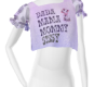 LAVENDER COW SHIRT