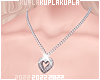 $K Heart Necklace