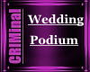 Elegant Wedding Podium