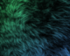 Green & blue Fur Rug