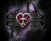 gothic heart twin seat