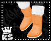 {K} Orange Boots Fur