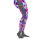 PINK-BLUE BAPE APE PANTS