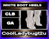 WHITE BOOT HEELS