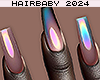 Multi Color Shine Nails