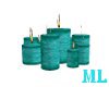 ML Teal Candles