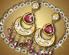 [bi]Royal court earrings