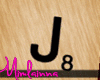Scrabble Letter Ring - J