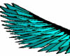 light blue spikey wings