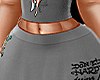 (h) Ed Hardy Grey Skirt