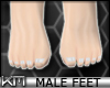 +KM+ Male Feet White