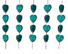 BROWM TEAL HEARTS