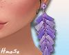 H* Purple Earrings