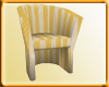 Yellow Stripped Armchair