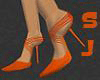 SJ Orange High Heels