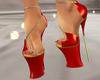 Christmas Heels red gold