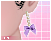 Lavender Bow Earrings