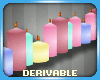 Row of Candles Mesh