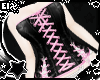 . black pink corset