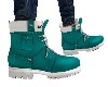 *TEAL* ANKLE BOOTS
