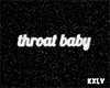 throat baby particles