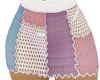 Patchwk Knit Skirt RLL 1