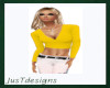 JT V Neck Top Yellow