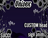 Custom Head sign Anim.