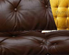 brown and gold sofa