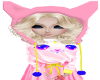 Pink Kitty Face Hoodie 