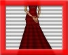 RED COCKTAIL LONG DRESS