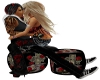 Red Rose Harley Kissing 