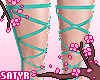 Laced Boots Cyan RLL