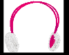 white Ear Muffs PinkBand
