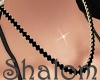 [S]black n gold chain