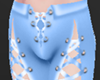 Slim Laced Pants Blue