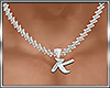 B* Letter Necklace - K