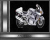 Silver motorbike