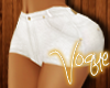[V] White Shorts XLB