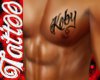 (Sp) Koby Chest tattoo