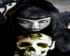 *M3M* Gothic Girl Skull