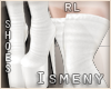 [Is] Suede White Boots 8