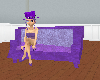 (e) purple crooked couch