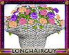 carnation flower basket