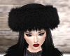 Black Fur Hat -F-